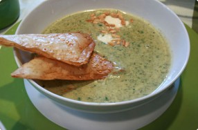 Spinach, Feta & Pine Nut Soup