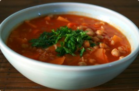 Sweet Potato, Chickpea & Cumin Soup