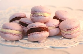 Raspberry Macarons