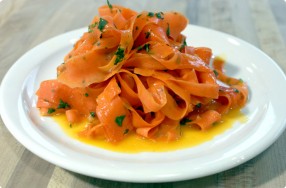 Carrot Noodles in Orange-Ginger Glaze