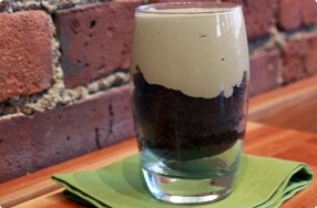 Chocolate Guinness Cake w/ Irish Cream Sabayon