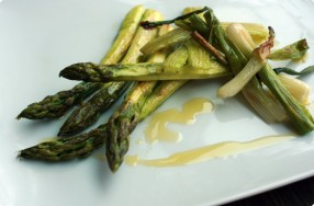 Roasted Asparagus, Celery & Scallions