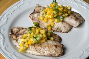 Grilled Tilapia w/ Fruit Salsa