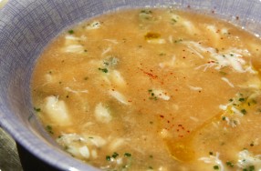 Melon Soup w/ Crab & Fennel