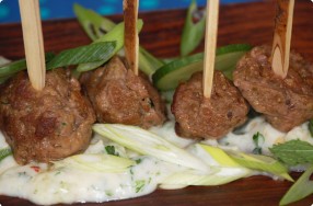 Lamb Brochettes w/ Yogurt Sauce