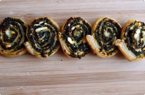 Spinach, Feta & Sun-Dried Tomato Pinwheels