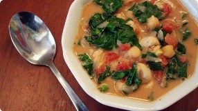 One-Pot Chicken Peanut Soup