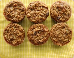 Whole Grain Morning Glory Muffins