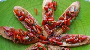 Cherry Tomato Bruschetta