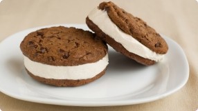 Chocolate Malted Ice Cream Sandwiches