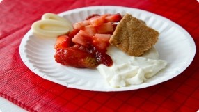 White Chocolate Panna Cotta w/ Seasonal Berries