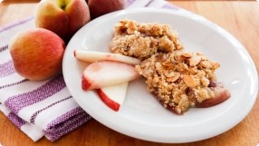 Peach & Almond Crumble