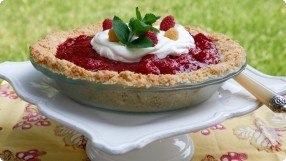 Raspberry Ice Box Pie