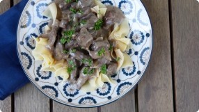 Venison Stroganoff