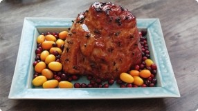 Roast Ham w/ Orange-Rum Glaze