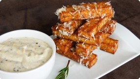 Polenta Fries w/ Lemon-Truffle Mayonnaise