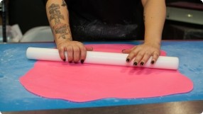 Coloring & Rolling Fondant