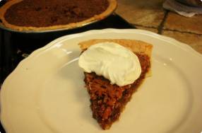 Pecan Pie with Fresh Whipped Cream