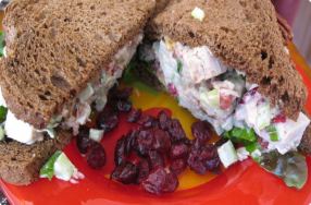 Turkey Salad, Cranberry Mayo & Pecans