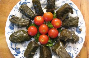 Vegetarian Stuffed Grape Leaves