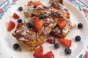 Stuffed Croissant French Toast