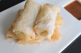 Bananas Foster Spring Rolls