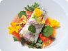 Crab Cannelloni w/ Heirloom Tomatoes & Edible Flowers