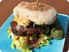 Tailgate Burger w/ Red Onion Jam & Tomato Vinaigrette