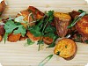 Roasted Sweet Potatoes w/ Ginger, Honey & Cilantro