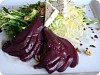 Frisée Salad w/ Poached Pears & Spiced Red Wine Glaze