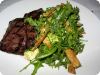 Skirt Steak w/ Arugula & Olive Salad