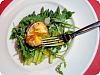 Butter Poached Asparagus w/ Crispy Fried Egg